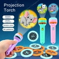 thumbnail image 1 of Viflosae Small Flashlight Flashlights Children's Flashlight Toy Projection Flashlight Early Education Picture Dinosaur, 1 of 4
