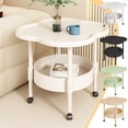 thumbnail image 1 of Viflosae Small Side Table Side Table Wheeled Mini Table for Bedroom Small Nightstand Fashion Style Apartment Furniture, 1 of 10