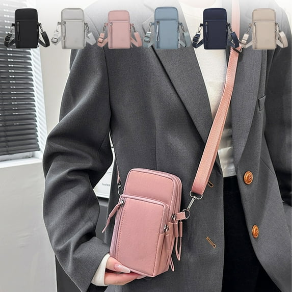 Viflosae Small Sling Bag Small Wallet for Men Multifunctional Uncomplicated Mobile Phone Bag Wrist Bag Messenger Backpack Birthday Gifts for Girls for Work Travel