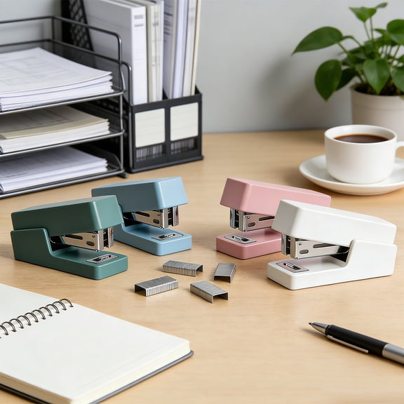Viflosae Staplers Staplers for Desk Mini Stapler Compact Cute and Portable Effortless Stapling for Students and Office Use
