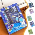 thumbnail image 1 of Viflosae Stationery Gift Set 6 Piece Desk Supplies Bundle Notebook Pen Ruler Eraser Pencil Bag for Office Home Planning Journaling Everyday Use, 1 of 9
