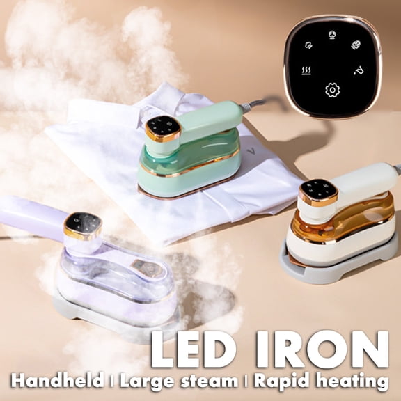 Viflosae Steamer for Clothes Steamer Iron for Clothes 2024 Digital Display LED Handheld Iron Hanging Machine Big Steam Intelligent Iron Preheating Iron Machine
