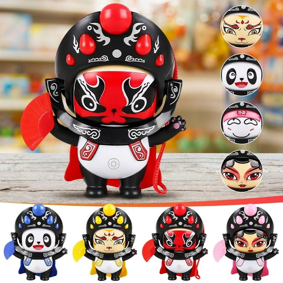 Viflosae Stuffed Animals for Women Christmas for Men Adult Gifts Sichuan Opera Face Changing Opera Style Doll Decoration Face Doll Doll Variable Five Faces