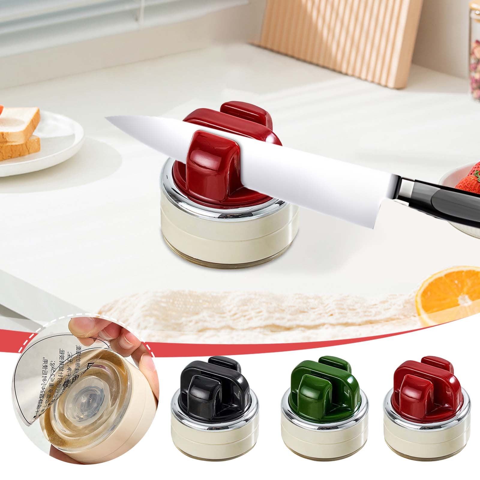 Viflosae Sucker Type Knife Sharpener Household Kitchen Tool Efficient ...