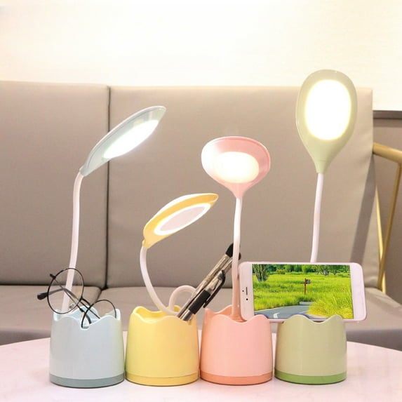 Viflosae Table Lamps Desk Lamps Three-speed Eye Protection Desk Lamp Learning USB Dormitory Student Homework Pen Eye Protection Desk Lamp Rechargeable Dormitory Bedside Reading Lamp