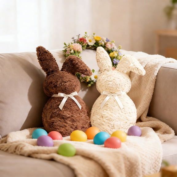 Viflosae Throw Pillows Decorative Throw Pillows Easter Cute Bunny Toy Pillow Super Soft Comfortable Heating Pillow On Sofa Bed