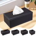 thumbnail image 1 of Viflosae Tissue Box Cover Rectangle Tissue Box Cover Square Leather Hotel Tissue Box Leather Restaurant Hotel Drawer Box European Originality Advertising Tissue Box, 1 of 7
