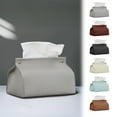 thumbnail image 1 of Viflosae Tissue Box Cover Tissue Holder Tissue Box Leather Tissue Box Bedroom Living Room Desktop Tissue Organiser Home Tissue Sets, 1 of 9