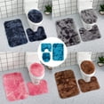 thumbnail image 1 of Viflosae Toilet Seat Cover Toilet Seat Cushion Entrance Door Non Slip Mat Bathtub Mat Bedroom Carpet Entrance Window Mat Three Piece Bathroom Toilet Carpet Mat, 1 of 7