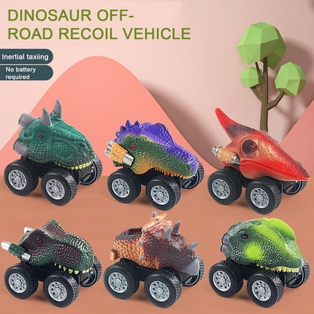 Viflosae Toy Cars for Boys Age 4-7 Toys for Kids 3-5 5 Year Old Girl Gift Kids Christmas Gifts Children's Dinosaur Toy Locomotive Simulation Off-road Vehicle Model