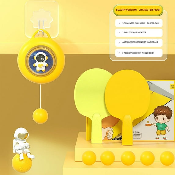 Viflosae Toys for 4 Year Old Boy Gift for 6 Year Old Boy Home Use Children's Corrective Vision Exercise Hand Eye Coordination Hanging Table Tennis Trainer Parent-child Sensory Training Device