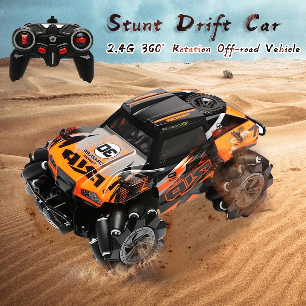 Coche RC Drift 1:24 4WD Con Luces LED | Kit De 6 Barricadas Y Ruedas De Drift/Racing Para Adultos Y Niños +7 Años