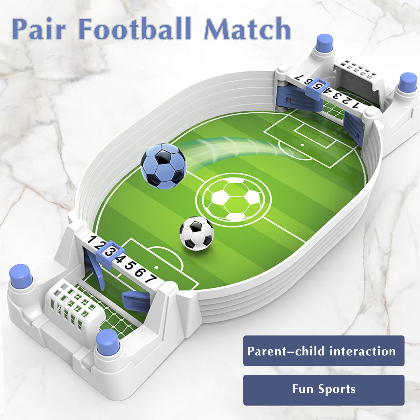 Pinball Football Tabletop Game – Fast 2-Player Fun For Kids & Family, Green