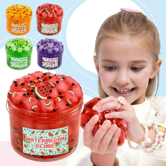 Viflosae Toys for Boys Age 8-12 Teenage Boy Gifts 300ml Fruit Crystal Mud Colored Clays Toy DIY Noodles Mud Creatives Handmade Clays Gift for Anniversary, Birthday, Christmas