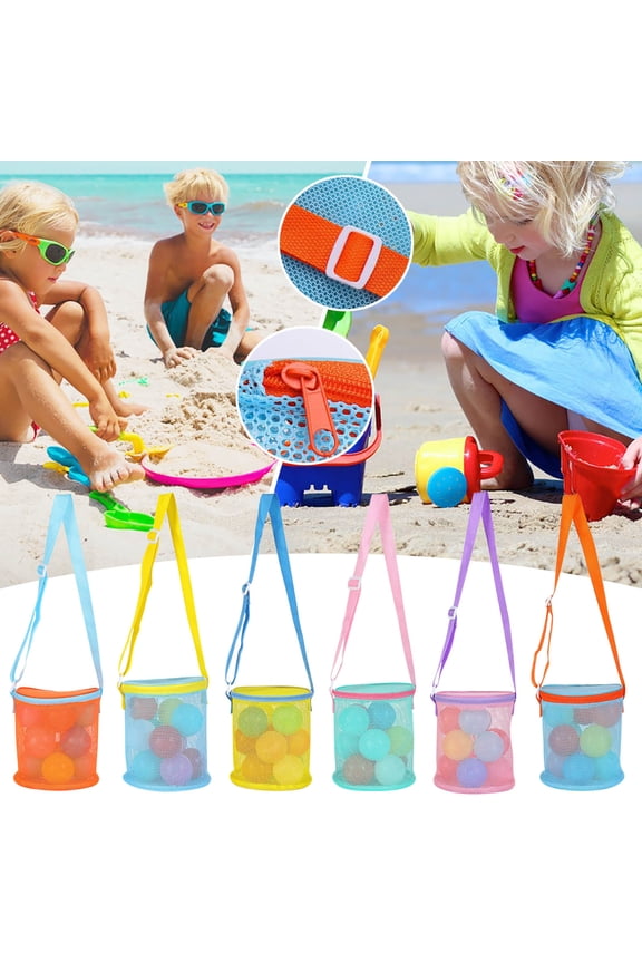 Toys for Boys Ages 8-13 Large Capacity Beach Mesh Bag Collector Tote with Zipper Closure and Adjustable Shoulder Strap for Kids and Adults Girls Christmas Gifts Age 8-10