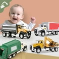thumbnail image 1 of Viflosae Toys Christmas Toys Soft Edges for Safety 4 Pack Friction Powered Construction Vehicle Toys, Toy Trucks, Toy Car, Toys For 3+ Year Old Boys Girls Gift, Birthday Party, Chrismas, 1 of 10