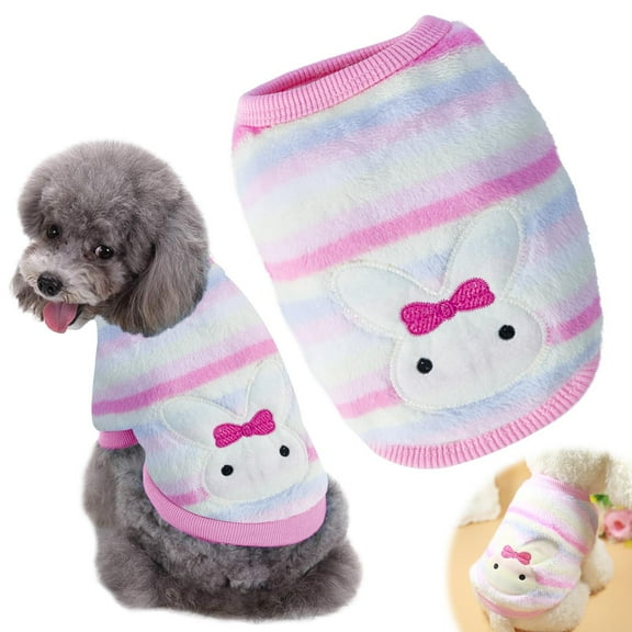 Viflosae Toys for Girls 3-5 Dog Sweaters for Small Dogs Girl Cute Puppy Teacup Chihuahua Dog Coat Clothes Puppy Outfit Size XXXS XXS XS Warm Flannel Small Dog Sweaters for Winter