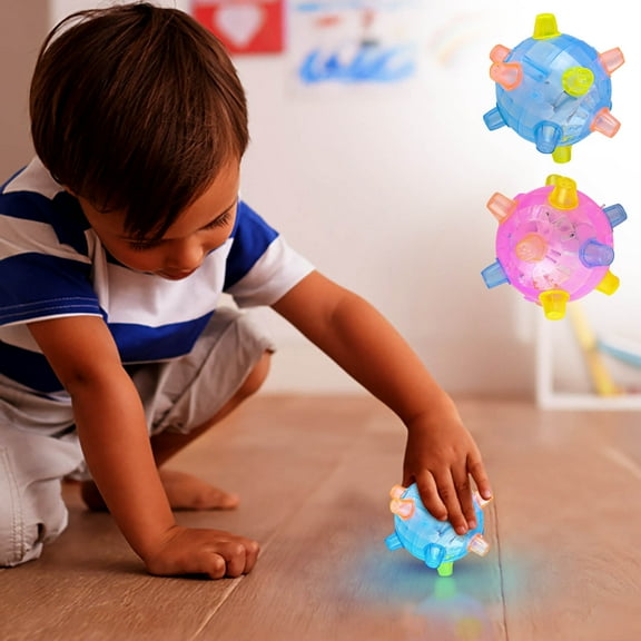 Viflosae Toys for Kids Gifts for 2 Years Old Girl Dog Jumping 2025 Colorful Jumping with Lights And Music Dog Interactive Toys Jumping Indoor And Outdoor Activity Pet Toys