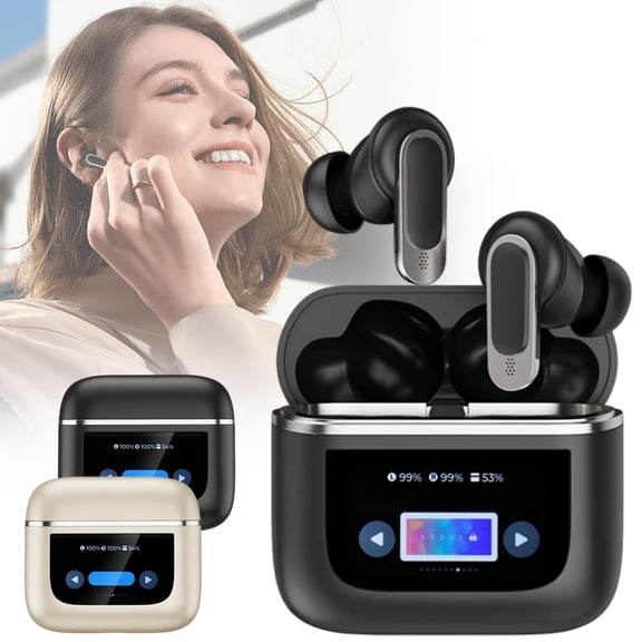 Viflosae Translating Earbuds V8 Full-color True Bluetooth Translation Headphones Transparent Noise Reducing Long Battery Lif Intelligent Surround Sound Waterproof Comfortable To Wear In