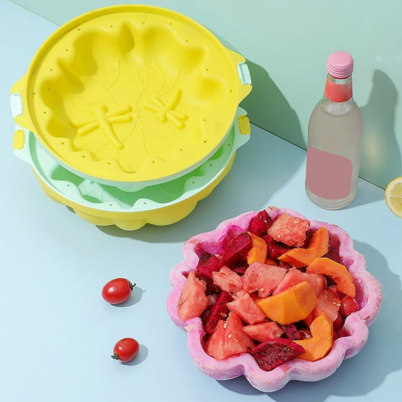 Viflosae Trays for Serving Food Serving Platters Ice Bowl Home Cold Salmon Sashimi Summer Iced Lobster Bowl Ice Making Gift for Anniversary, Birthday, Christmas