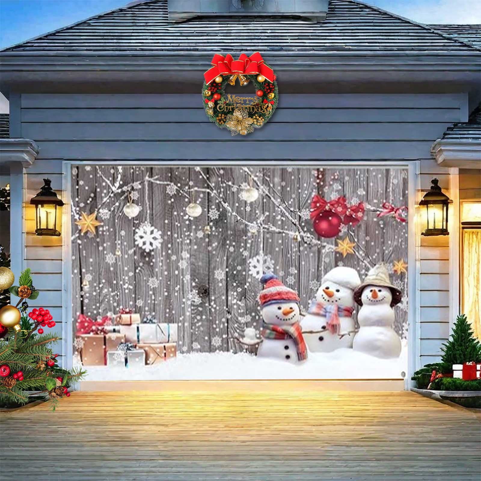 Viflosae Tree Decorations Christmas Garage Door Decoration Christmas