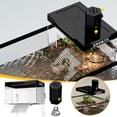 thumbnail image 1 of Viflosae Turtle Tank with LED Lighting Turtle Platforms Large Acrylic Terrarium Platforms Aquarium Water Turtle Sunbathing Accessories for Reptiles and Amphibians, 1 of 10