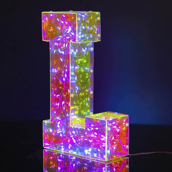 Viflosae Valentine's Day 100 Lamp Beads LED Luminous Alphabet Numbers Decorative Lights Holiday Decorative Lights Wedding Birthday Party Cheap Stuff Gifts Under 10 Dollar Ite