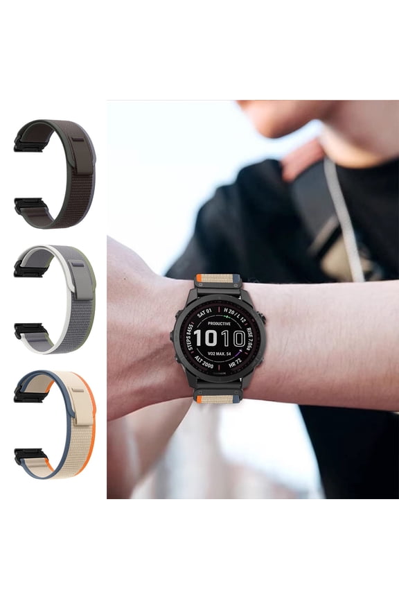 Watch Bands for Women Watch Strap Nylon Woven Watch Strap Smart Watch Strap Buckle Convenient Disassembly Cycling Hiking Walking Gift for Anniversary, Birthday, Christmas