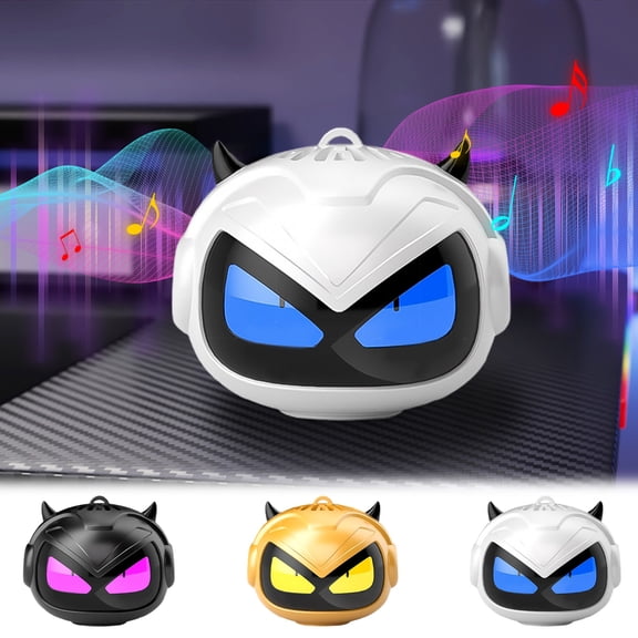 Viflosae Waterproof Bluetooth Speaker Bluetooth Speaker Waterproof Little Devil - Inspired Mini Bluetooth Speaker with Pairing and Wireless Subwoofer - Enhanced