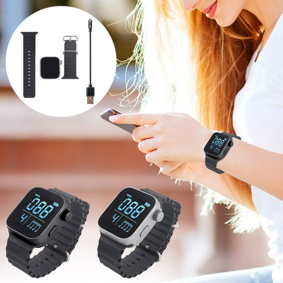 Viflosae Wearable Vibrating Wrist Watch for Exercise Practice Fitness Music Instruments Sports Training Timer Activity Tracker Comfortable Adjustable Band