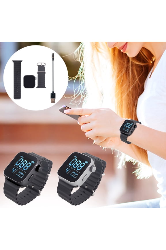 Wearable Vibrating Wrist Watch for Exercise Practice Fitness Music Instruments Sports Training Timer Activity Tracker Comfortable Adjustable Band