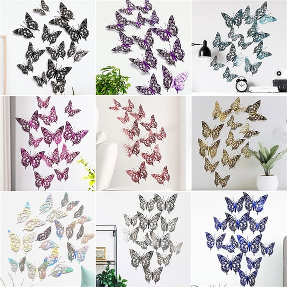 Viflosae Window Decals for Glass Windows Window Clings for Glass Windows Wall Stickers Color Stereo Personality Decals for Living Room Bedroom Home Decor