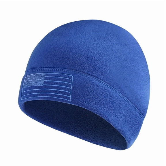 Viflosae Winter Hats for Men Beanie for Women Nationals Flag Hat Winter Windproof Outdoor Sports Mask Warm Hole Knitted Cycling Antifreeze Hat for Daily Commute