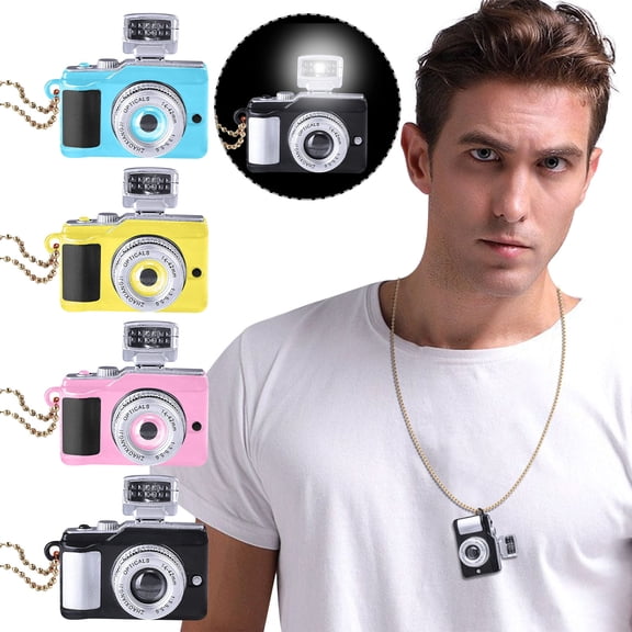 Viflosae Womens Necklaces Women Gifts Camera Pendant Necklace LED Camera Photography Enthusiasts for Daughters, and Grandmothers