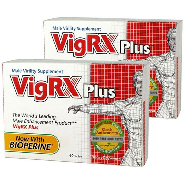 VigRX Plus Male Virility Herbal Dietary Supplement Pill 60 Tablets (2 Box)