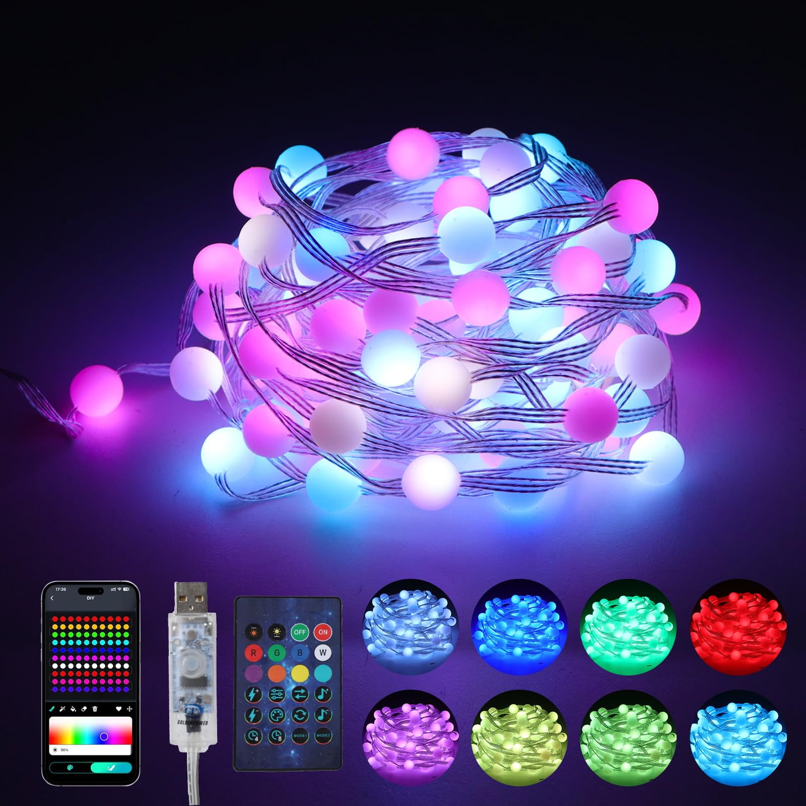 Color Changing Fairy Lights