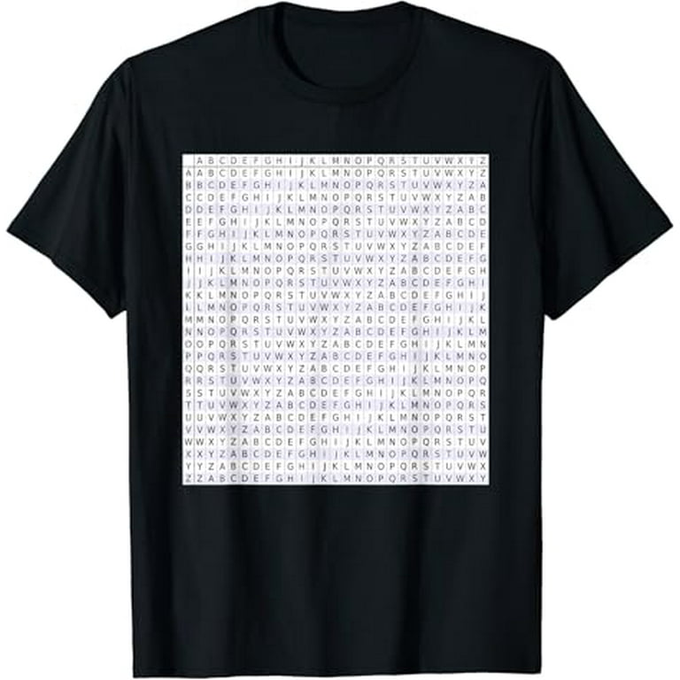 Vigenere Square Cipher - Tabula Recta Code Cryptography Math T