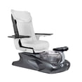 thumbnail image 1 of Viggo II DX Shiatsulogic Pedicure Chair Metallic Grey w/ Discharge Pump Stylish Pedicure Tub with Remote Button Pedicure Spa, White Cover Set, 1 of 7