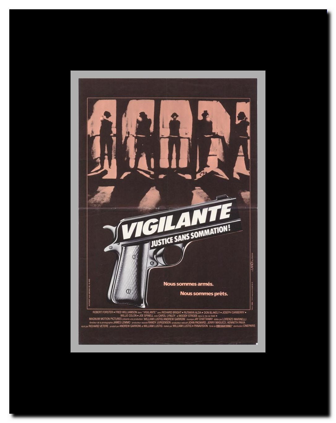 Vigilante Framed Movie Poster