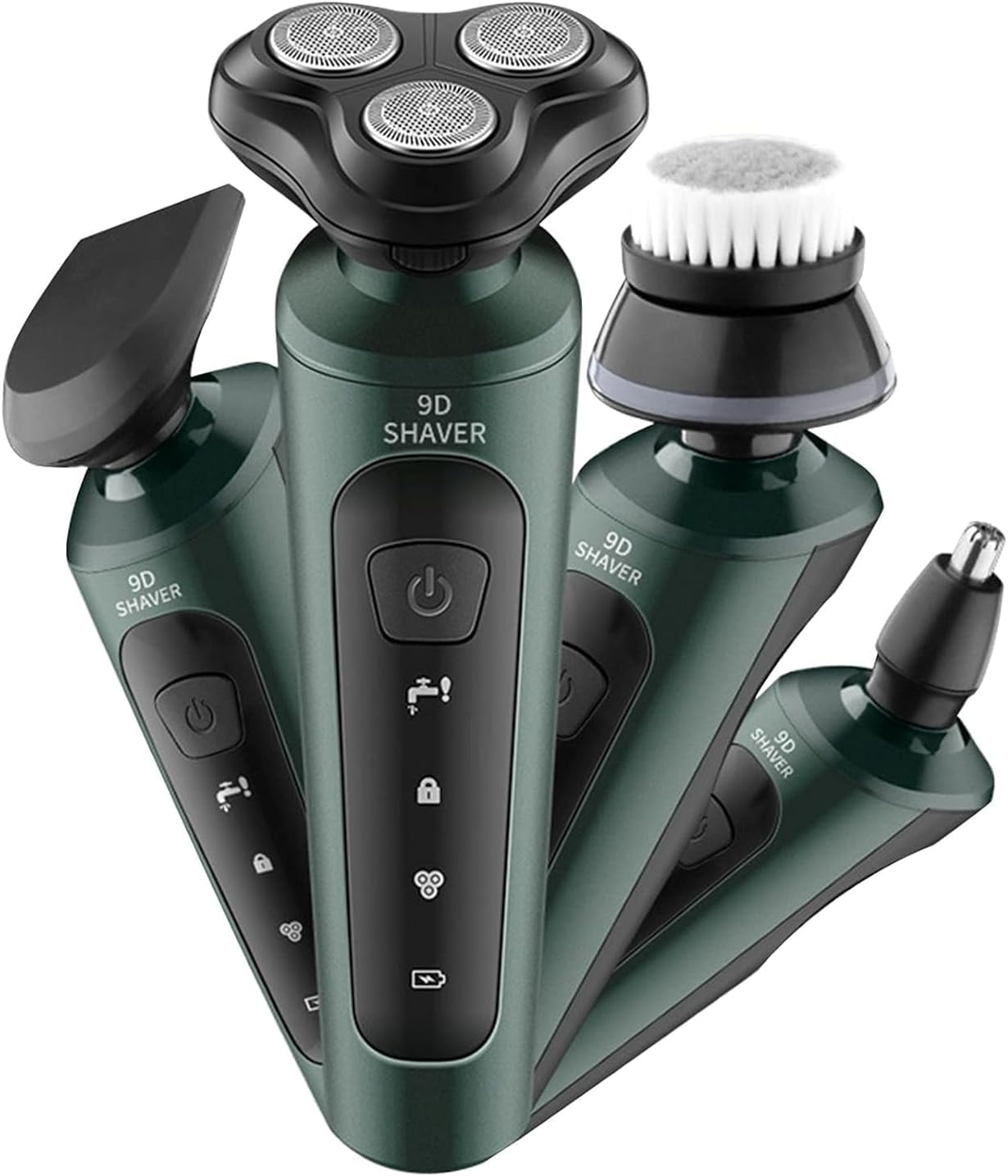 Electric Beard Trimmer for Men, Low Noise, 60 Min Battery, Washable Cutter Head, USB Charging - Perfect for Grooming Facial Hair