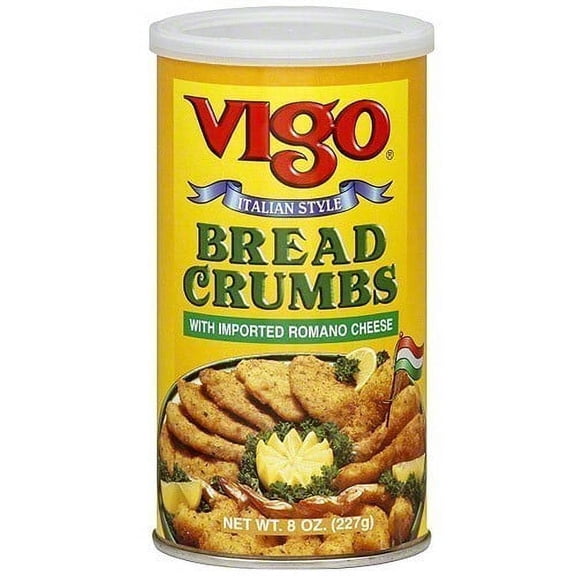 Vigo Bread Crumbs With Imported Romano Cheese, 8 oz (Pack of 12)