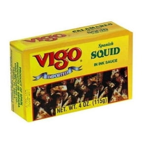 Vigo Calamares Squid in Ink Sauce, 4 oz Pack Of 10