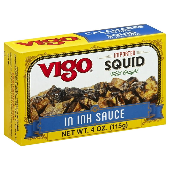 Vigo Calamari with Ink 4 oz (Pack Of 20)