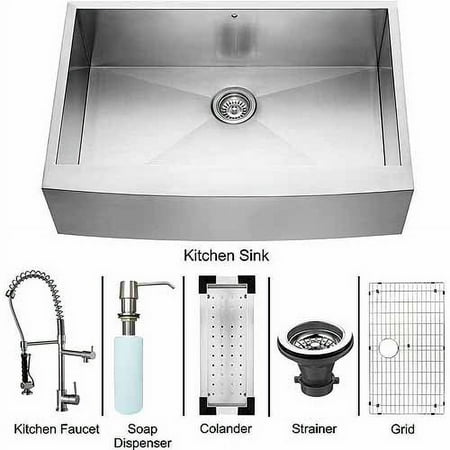 Vigo Farmhouse Stainless Steel Kitchen S