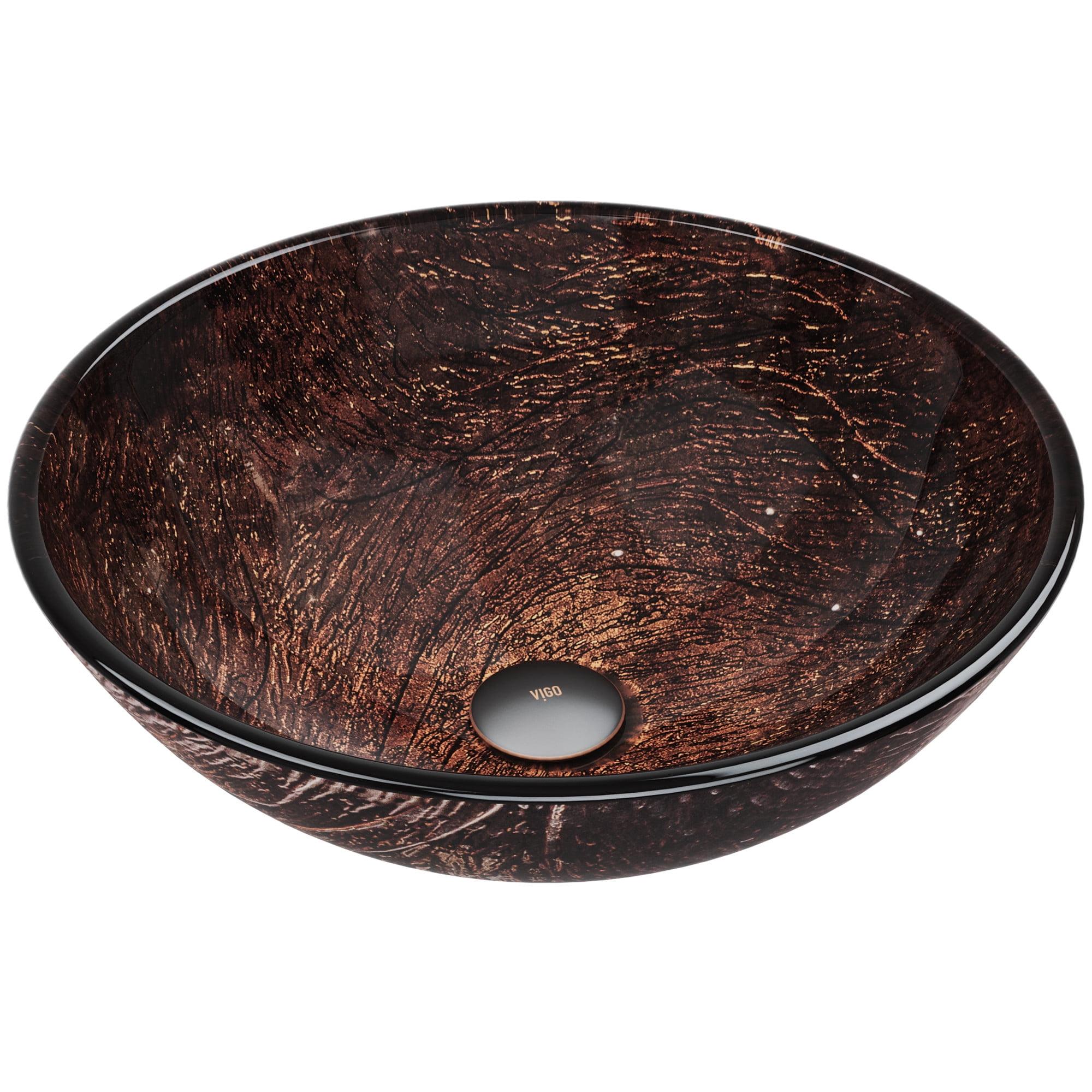 Vigo Glass Vessel Bathroom Sink, Kenyan Twilight - Walmart.com