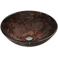 Vigo Glass Vessel Bathroom Sink, Kenyan Twilight