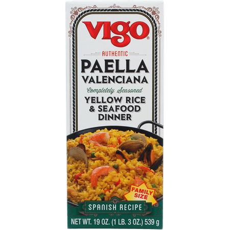 Vigo Paella Valenciana Yellow Rice & Seafood Dinner, 19.0 OZ