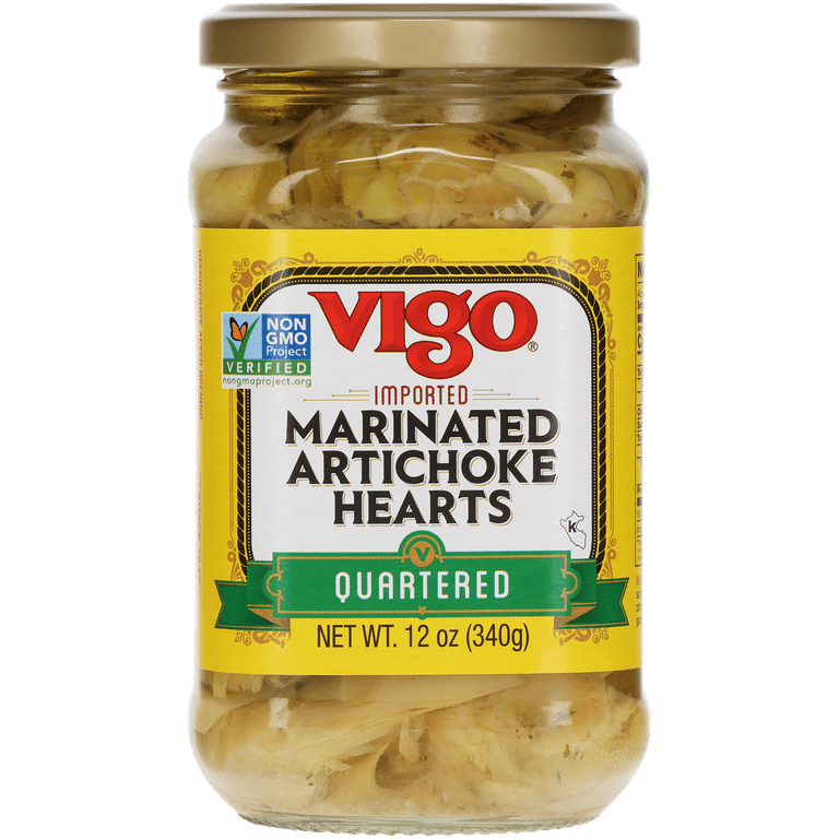 Vigo Imported Tender Marinated Quartered Artichoke Hearts, Non-GMO