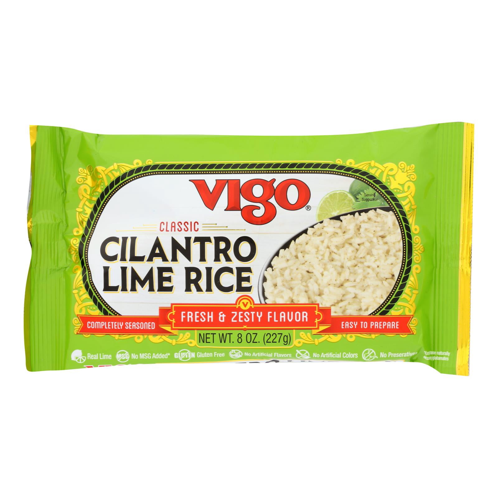 Vigo Italian Rice Vigo - Rice Cilantro Lime - Case of 12 - 8 OZ - Walmart.com