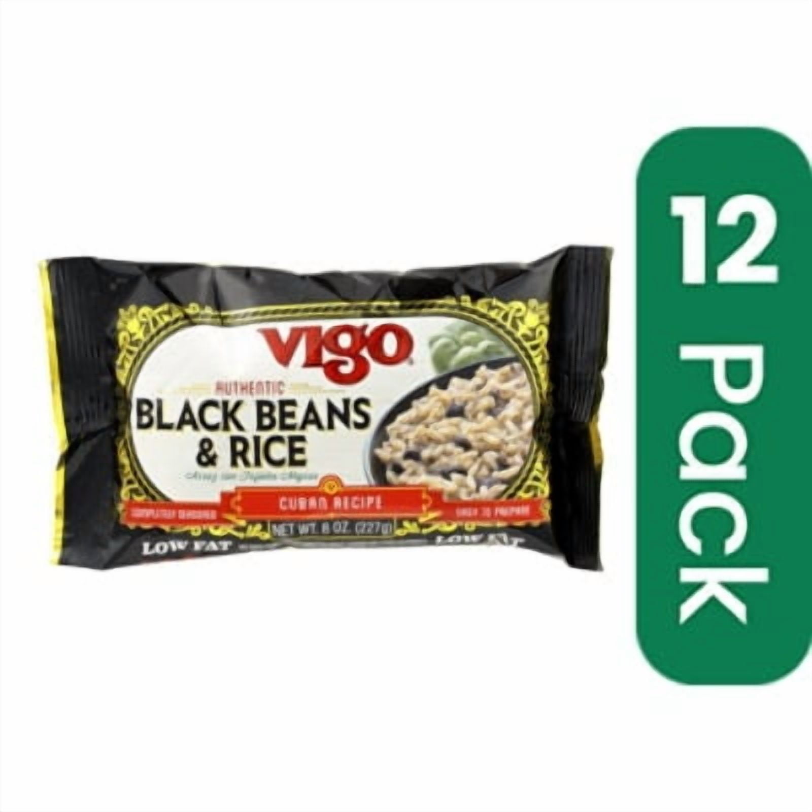 Vigo Rice Mix & Black Beans 8 oz (Pack Of 12)